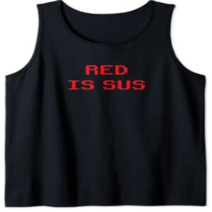Camiseta sin mangas hombre red is sus Among Us