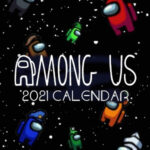 Calendario 2021 personajes en el espacio Among Us