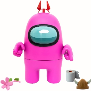 Mega figura de Among Us de color rosa